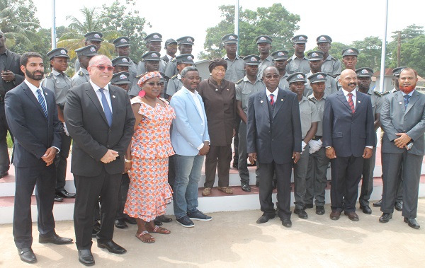 LMTI cadets with President and guests